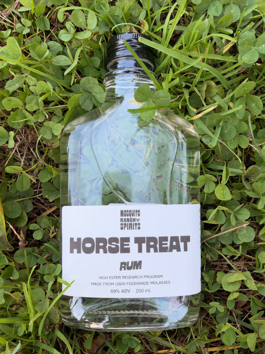 Horse Treat overproof rum bottle